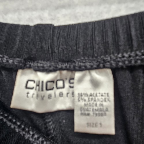 Travellers By Chico's Women's Size 1 Black Cardigan and Pants Pair - Picture 8 of 21