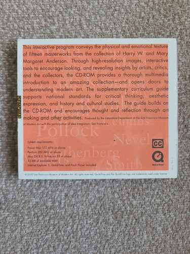 The Anderson Collection - Art as Experiment (CD-ROM SFMOMA 2000) - Picture 5 of 6
