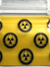 300 SMALL BAGGIES 1010 1" X 1" MINI RESEALABLE POLY DESIGNER BAGS NUCLEAR