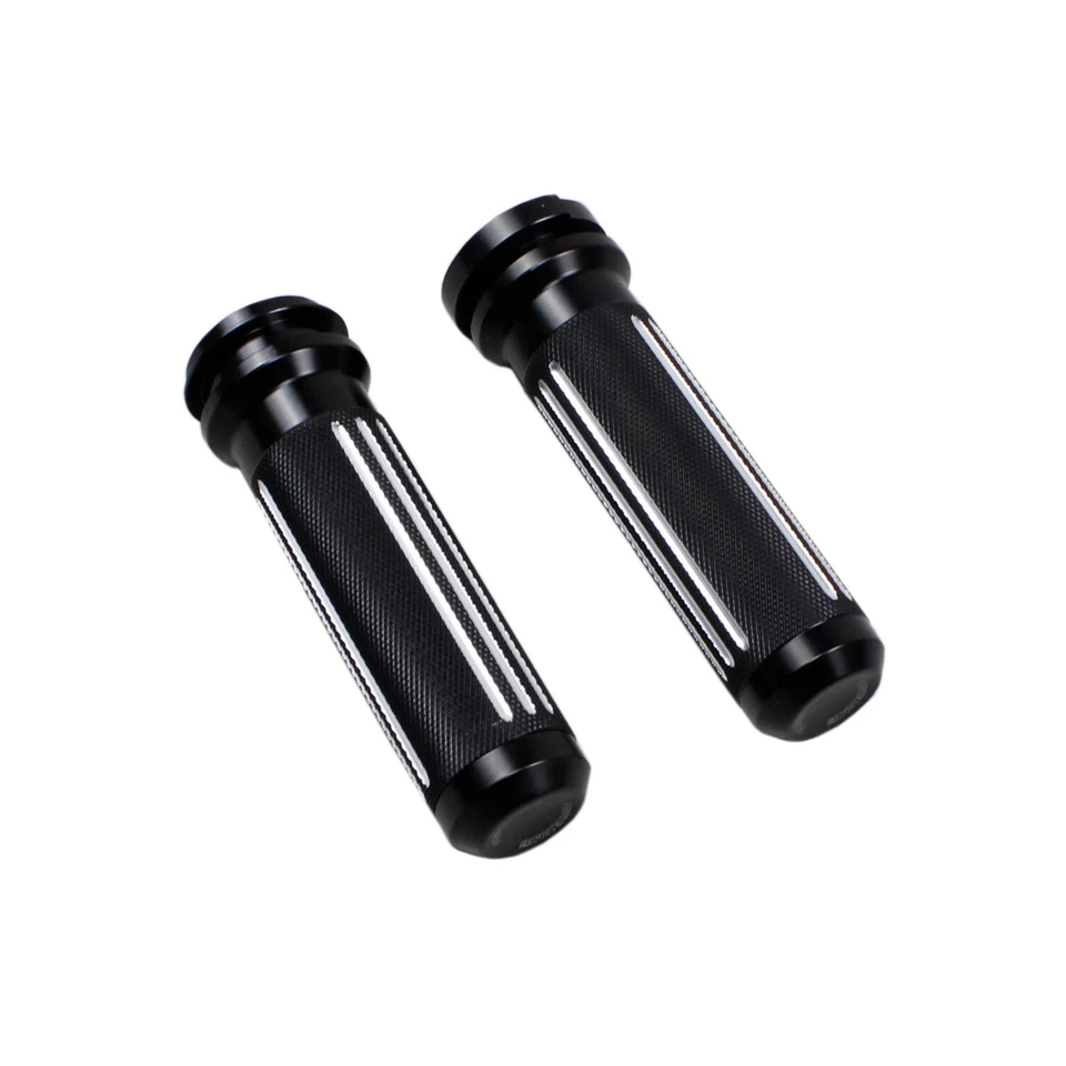 1.0" Handlebar Hand Grips for Harley Low Rider S FXDLS Road King Glide FLTRX FLH Foto 4 de 4