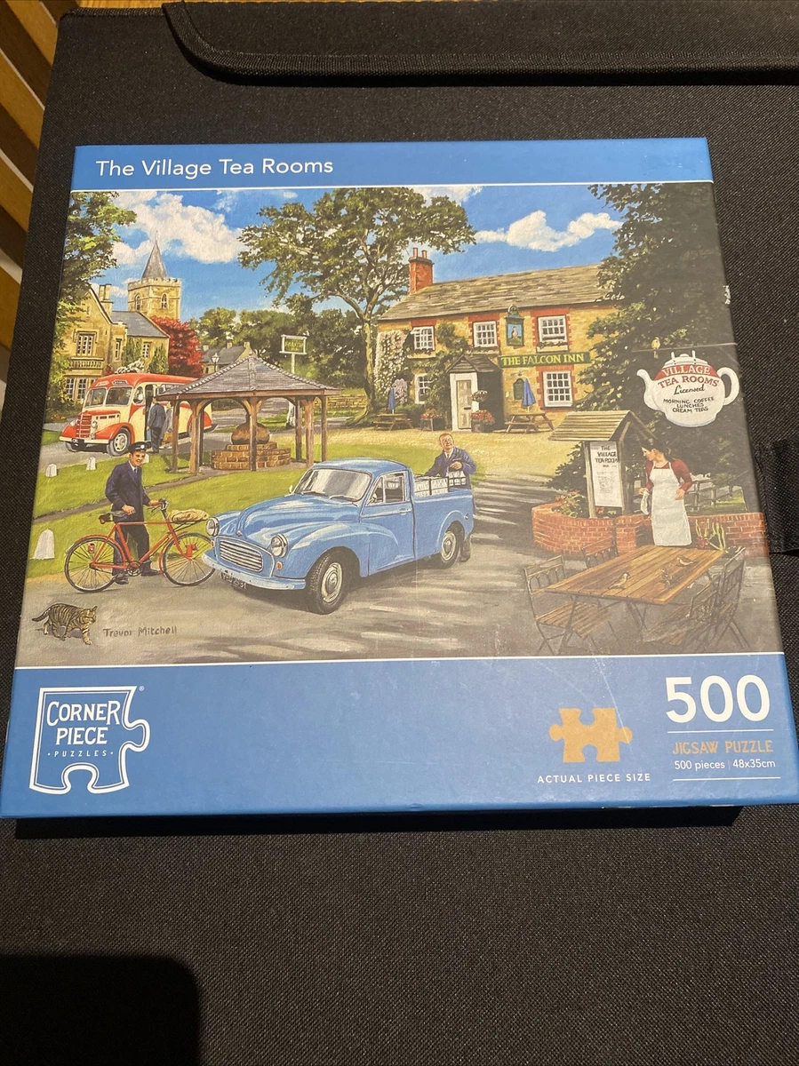 Corner Piece The Village Tea Rooms 500 Piece Jigsaw Puzzle The Works Complete