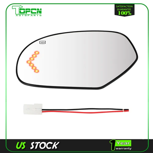 Driver Side Mirror Glass Heated For 07-14 Chevrolet Silverado Cadillac Escalade