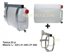 Tanica Acqua lavamani 25 Lt Supporto Zincato rubinetto Camion Trattori Autocarro