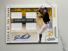 2021 Panini Absolute Signature Quads #RTT-JO  Jared Oliva Auto /99 Pirates Card