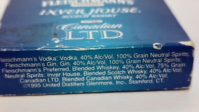 Fleischmann s Vodka Gin Scotch Whiskey Deck Playing Cards New Vintage 1995