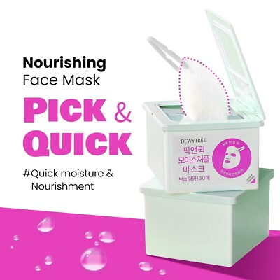 DEWYTREE Morning Nourishing Pick & Quick 30 Days Mask | 30 Sheets | K-Beauty