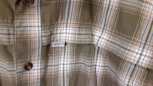 🔨 Carhartt FORCE Long Sleeve Button Shirt Mens 3XL Lightweight Relaxed Fit - Picture 5 of 14