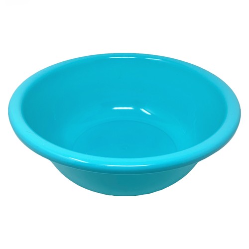 12" Round Plastic Wash Basin Dish Bowl, Laundry Bowl, Cleaning Pail, 4