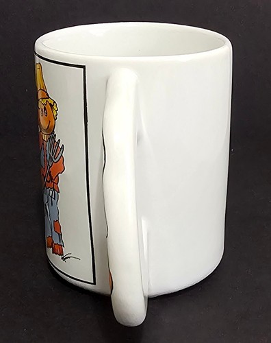 Vintage Halloween Mug Cup by Enesco Scarecrow Bat Ghost Coffee Tea - Picture 2 of 10