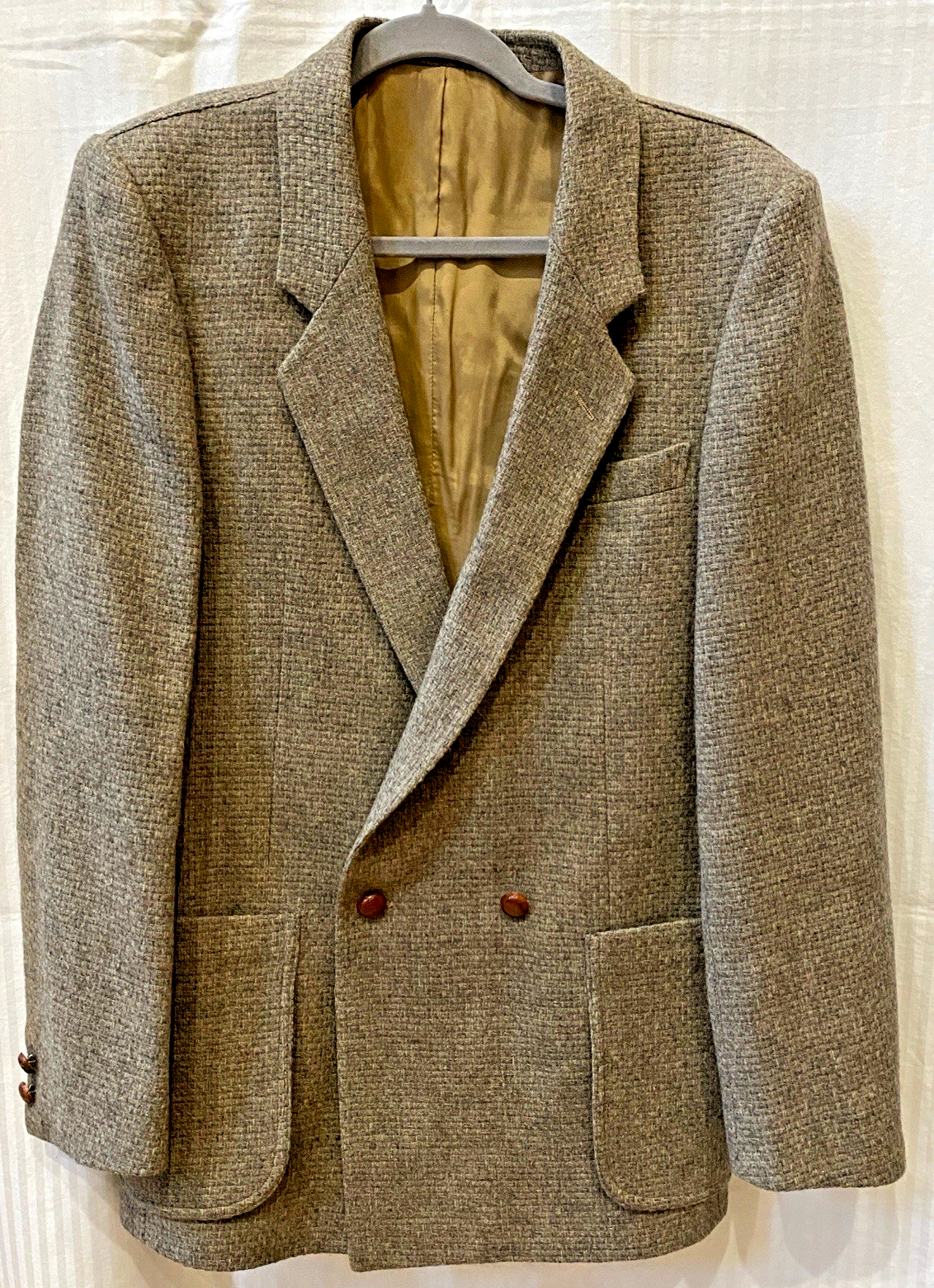 Giacca tweed vintage YSL Yves Saint Laurent made in France principe di Galles manzo