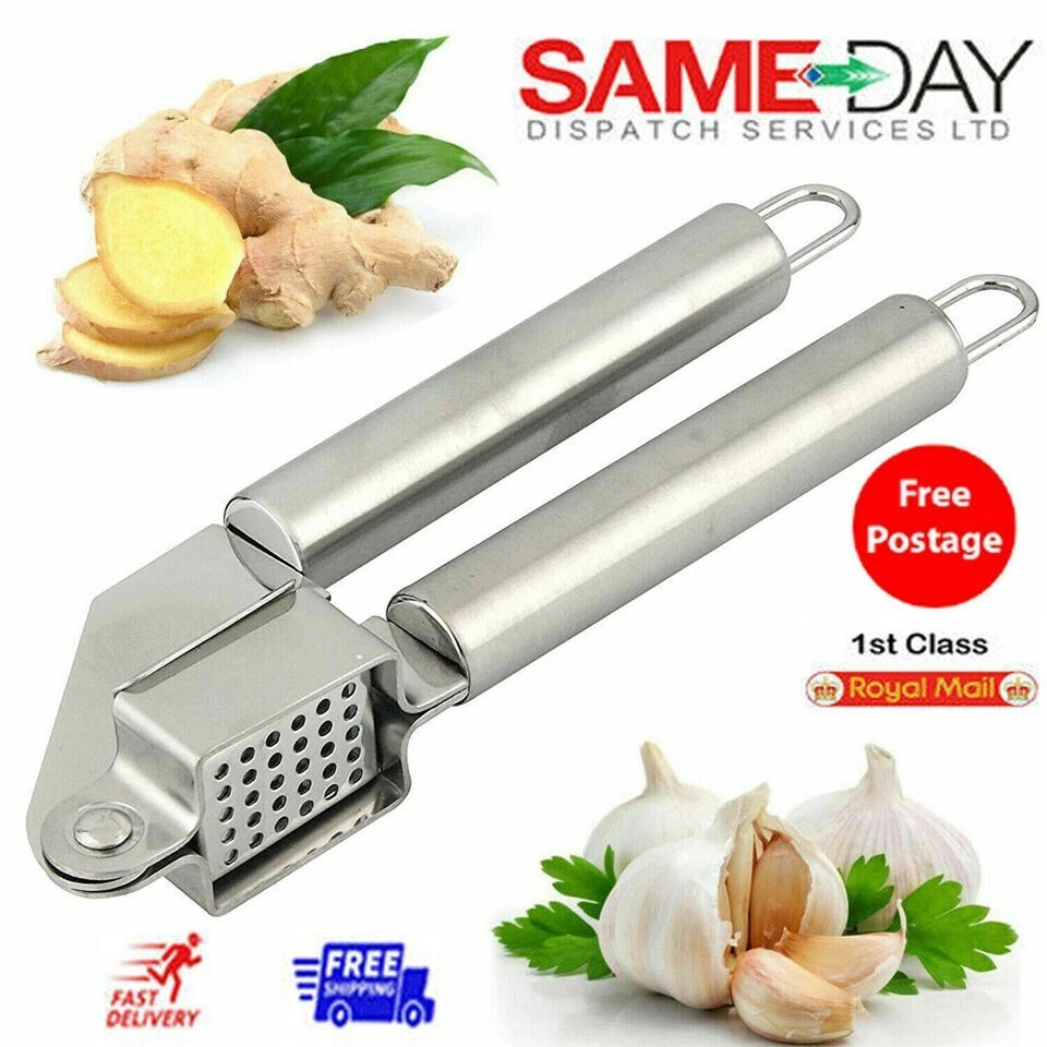 Heavy Duty Stainless Steel Garlic Squeezer Press Crusher Removable Kitchen Tool
Opens in a new windo