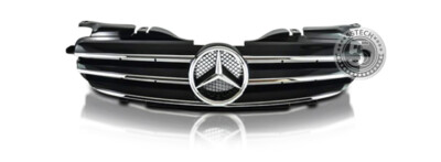 R170 SLK 230 320 Grille Grill 2004 BK 3 FINS AMG Look Upgrade Replace