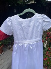 Fanci Fanci First Communion/Flower Girl Dress Embroidered Bodice size 11-12