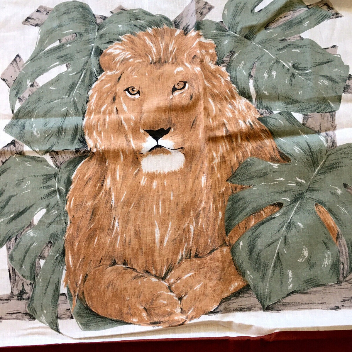 Quilt Blocks Big Cats Cotton Fabric Lion, Tigers, Cheetah for