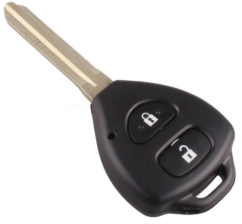 Remote Car Key Suitable for Toyota Hilux or Yaris 2005 2006 2007 2008 2009 4D-67 - Picture 2 of 5