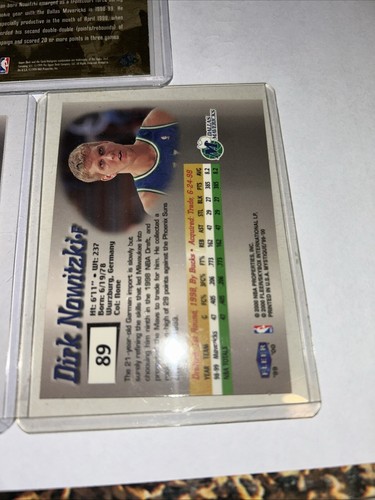 LOTTO 3 CARTE BASKET Dirk Nowitzki 1999 UD Ovation RC ROOKIE Fleer Mystique - Foto 7 di 7