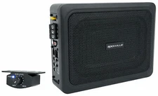 Rockville RW68CA 400w 6x8 Slim Under-Seat Active Powered Car/Truck Subwoofer Sub