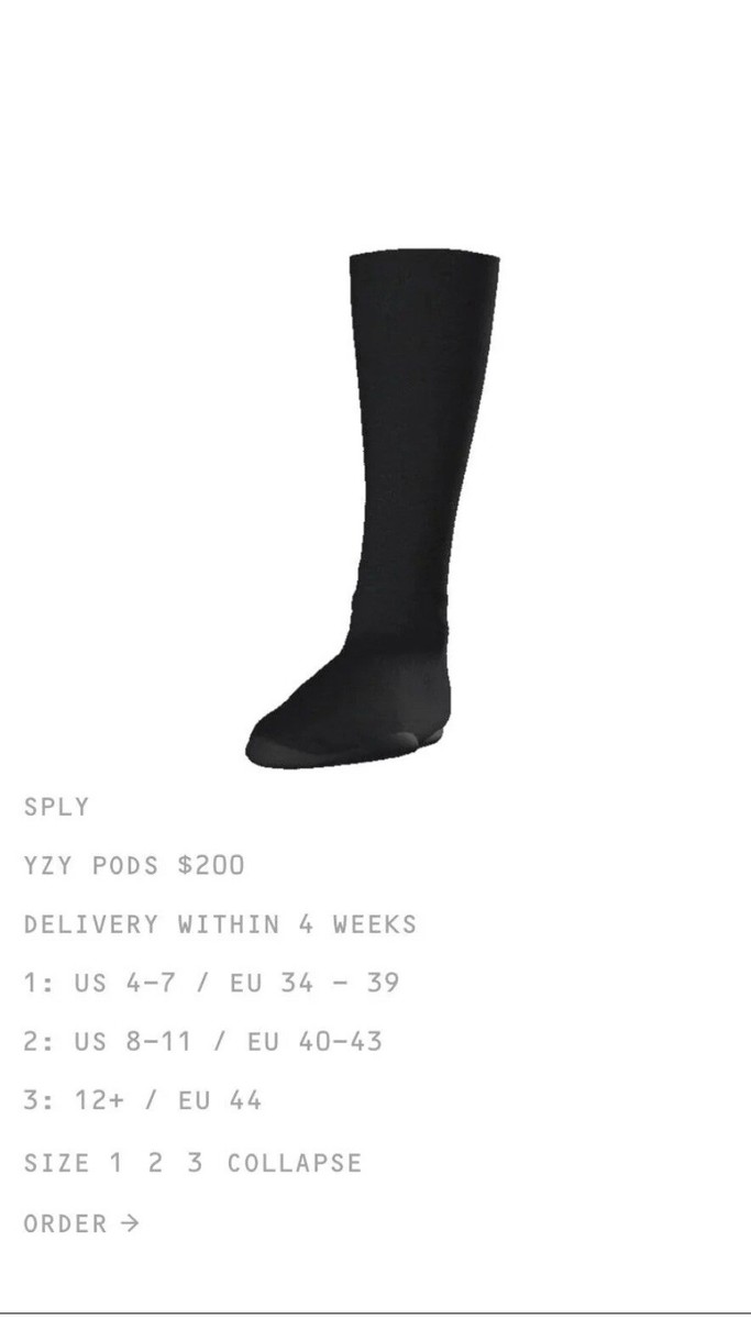 yzy pods size2 サイズ2 Yeezy Yzy PODS Size 2 In Hand NEW - US Size 9-10.5 Sold Out