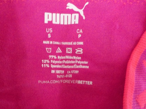 PUMA PERFORMANCE UNDERWEAR WOMENS SIZE S PINK BIKINI 1 PAIR SPORT STRETCH NWOP - Picture 3 of 5
