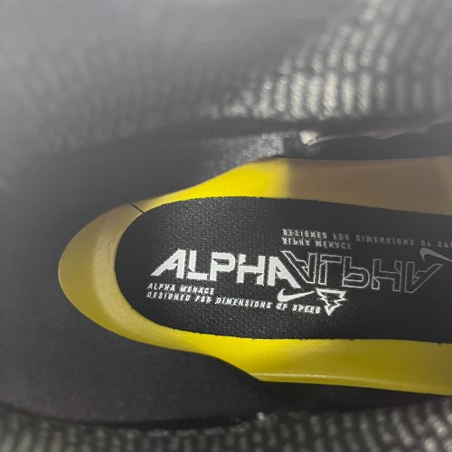 Nike Alpha Menace Elite 3 Football Cleats - Black / White - CT6648-001 - Size 16 - Picture 7 of 8