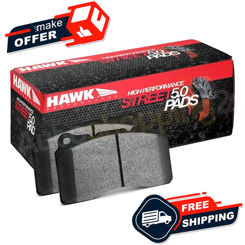 Hawk HB509B.678 Street 5.0 HPS 5.0 Compound Brake Pads for 06-19 Dodge Charger — 第 2/4 张图片