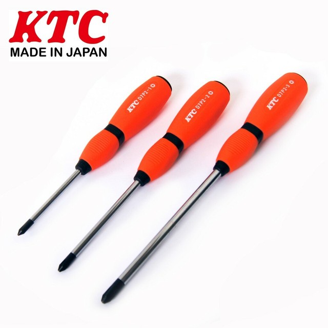 KTC Tool Phillips JIS Screwdriver Set 3 2 1 P3x150 P2x100 P1x75 made