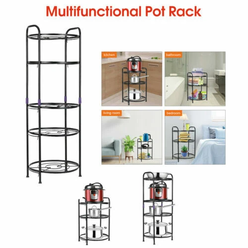 Scolapiatti e sostegni da cucina neri in metallo