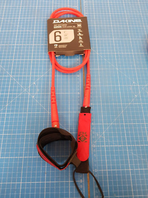 Dakine Kaimana Team Leash 1.82Mx6.5mm Surfleine (10002819) Rot