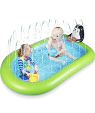 Baby Splash Pad for Toddlers 1-3 yrs, Baby Water Outside Play Toys Kiddie Pool 