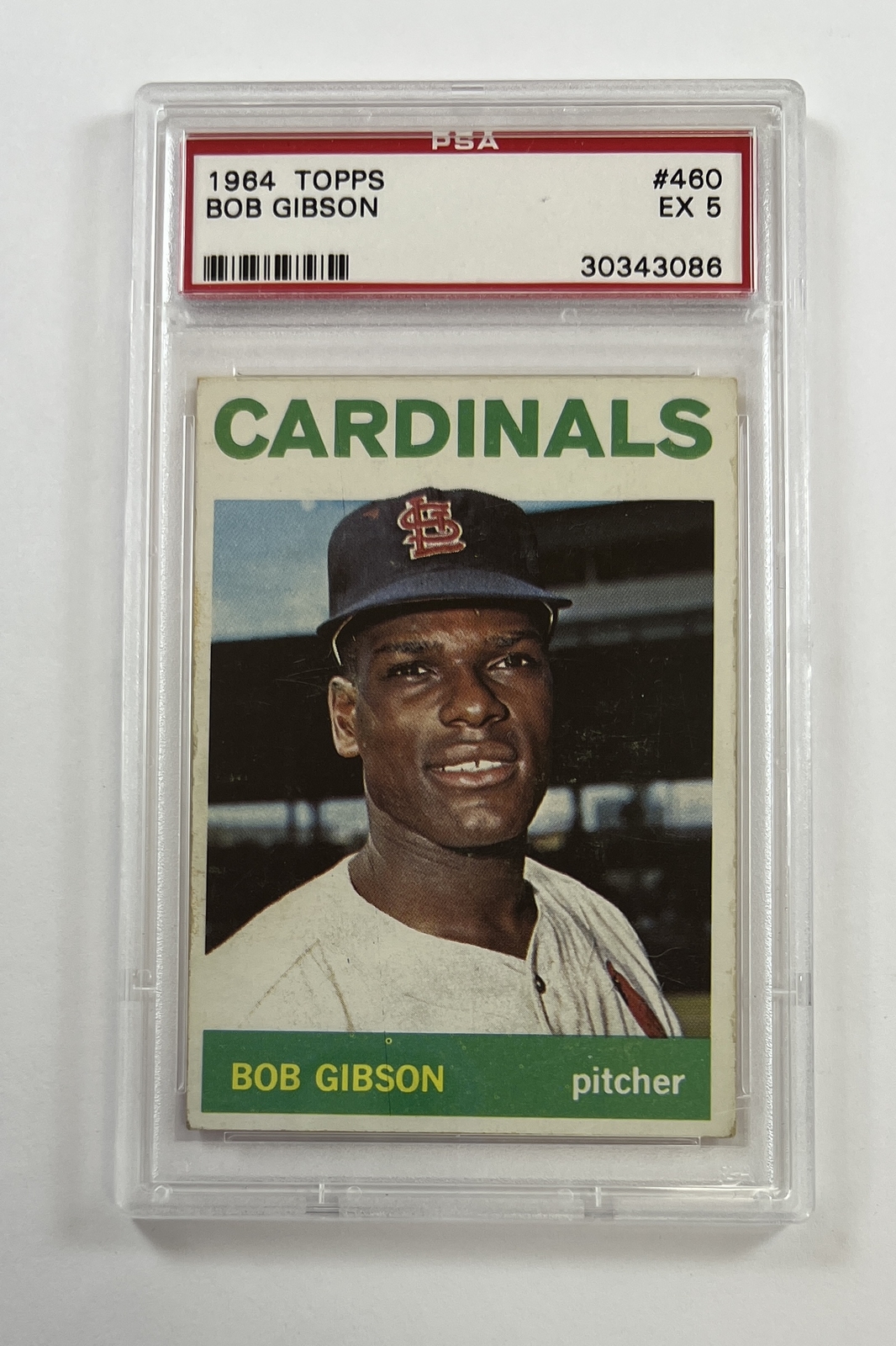 1964 Topps Baseball #460 Bob Gibson PSA 5 GC22