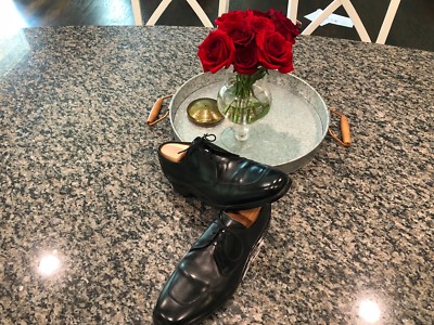 Rare Allen Edmonds Burton Black Dress Shoes Lace Up