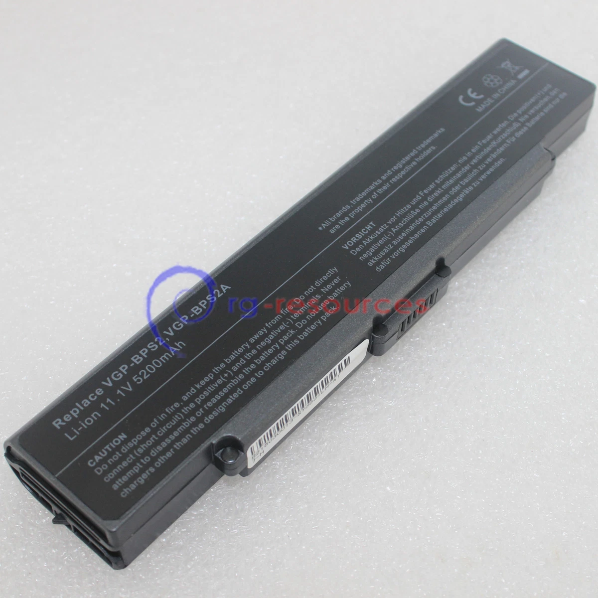 Batterie pour Sony Vaio VGN-SR92PS VGN-SR92NS VGN-SR92S VGN-SR92US 6600mAh