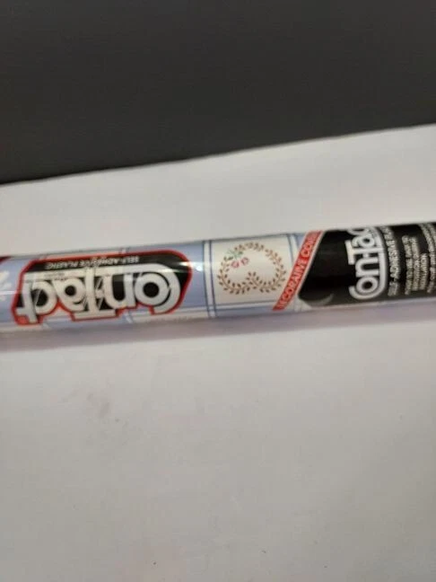 Nuevo de Colección 1998 Papel de Contacto Flores Azules y Corazones Rojos Adhesivo Estilo Casa de Campo Foto 3 de 4