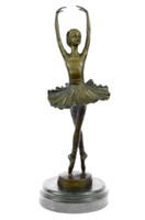 Stunning Original Bronze Skulptur Prima Ballerina TäNzerin Ballett Metall Statue
