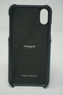Coach Signature Canvas with Blue Camo Print iPhone X/XS Case