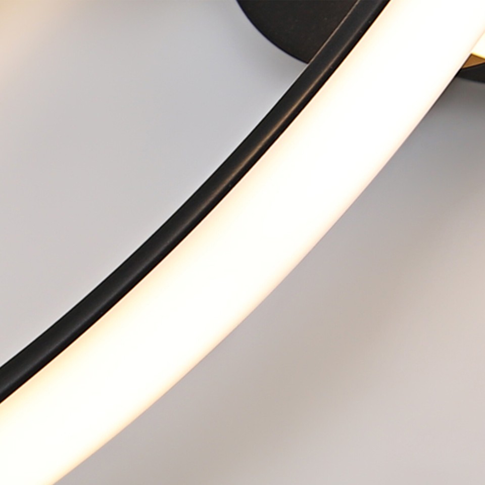 20.5" Modern LED Ceiling Lamp Strip Acrylic Flush Mount Chandelier