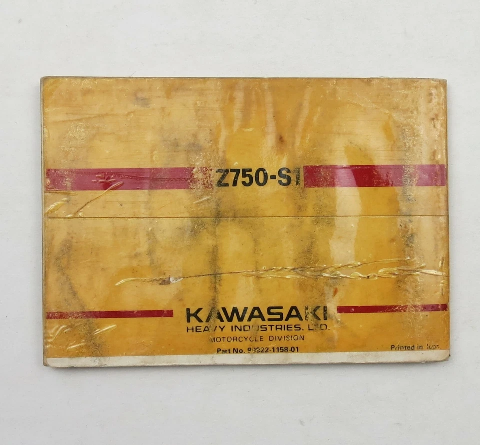 Kawasaki Z750LTD 1981 Factory Motorcycle Owner's Manual Repair Book  - image 3 of 3