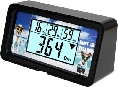 Digital 9999 Days Countdown Timer Clock Event Tracking Backlight Buzzer Alarm