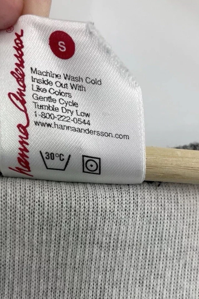 Hanna Andersson Women’s Marled Gray Cotton Blend Maxi Dress Sz S, Minimalist USA - Image 4 of 4