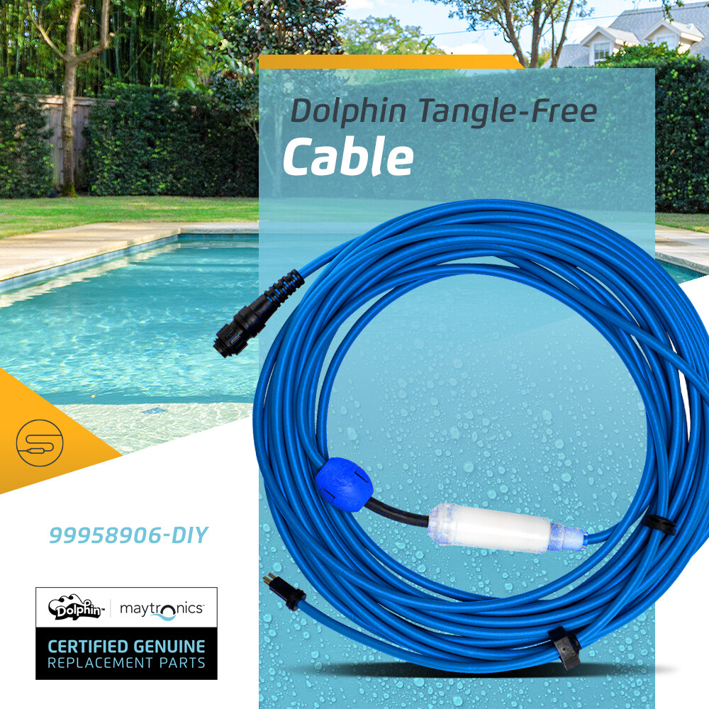 18 Meter/60' Maytronics Cable With Swivel 3 Wire 99958906-DIY for