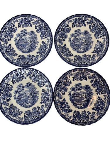 Royal Wessex Churchill Chelsea 8" Ceramic Plates Set Of 4 England P10127 - Picture 8 of 8