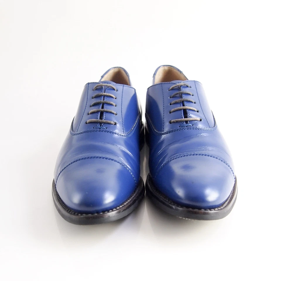 Zapatos Church's Lowick Oxfords 35.5 EE. UU. 5.5 para mujer de cuero azul con cordones Reino Unido Foto 4 de 4