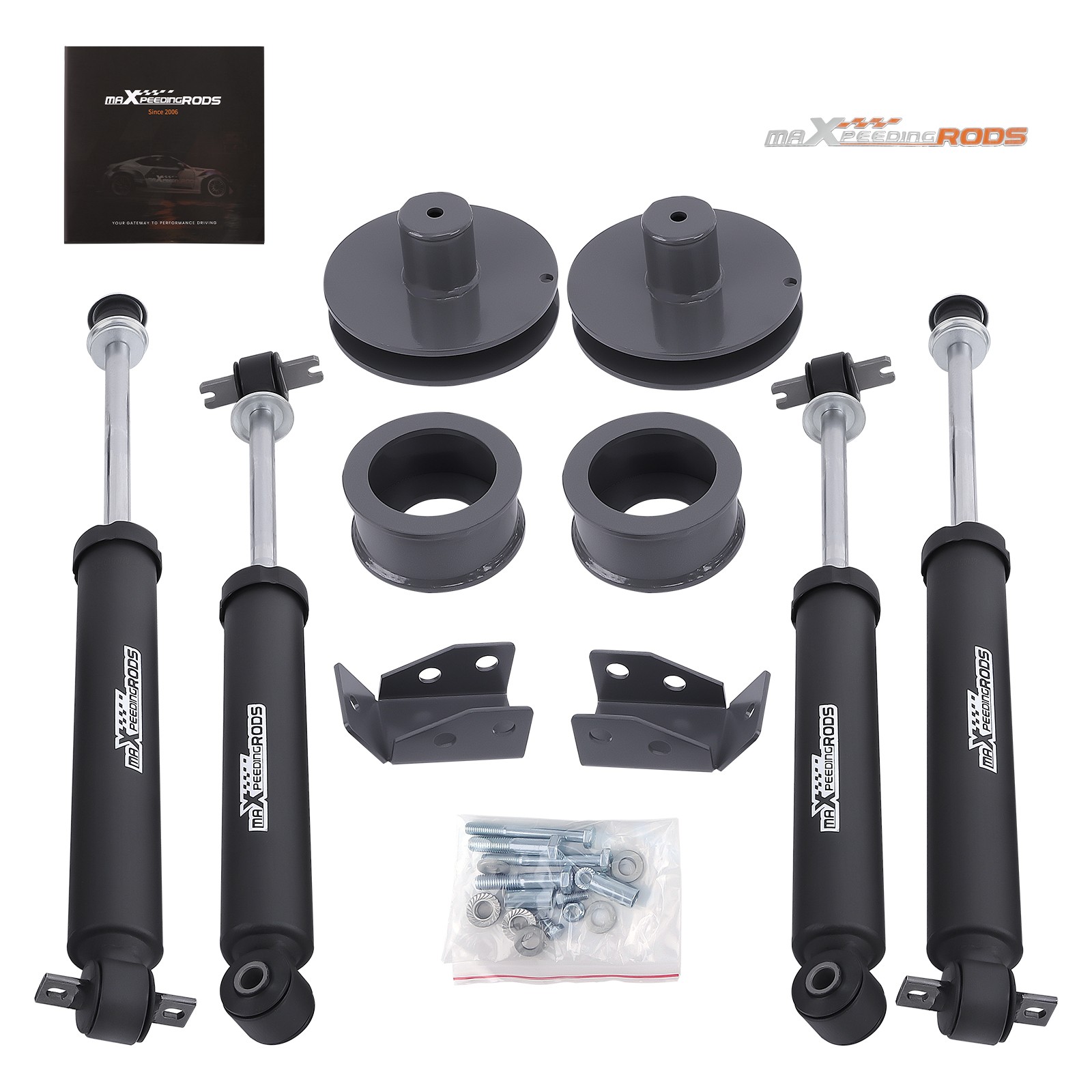 2" Lift Kit w/ Shock Absorber For Jeep Wrangler TJ 4WD 1997-2006
