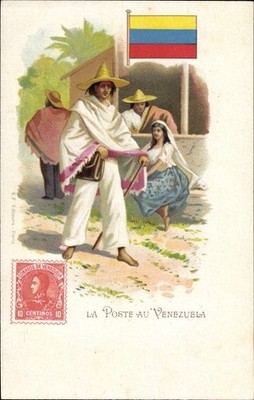 Briefmarken Litho Dänemark, La Poste au Venezuela, Postbote - 10758426