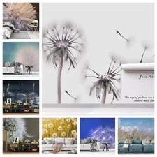 3D Dandelion Grass Sky Self-adhesive Wallpaper Removable Wallpaper Wall Mural
