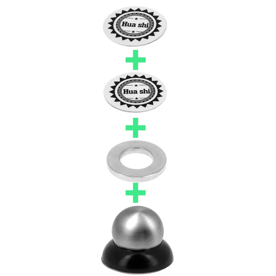 Avizar Support voiture magnétique Orientable à 360° pour smartphones Noir - Photo 4/4