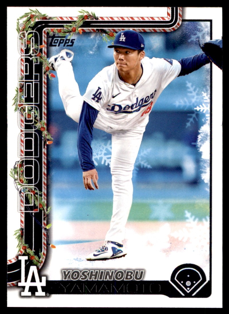 2025 Topps Holiday Yoshinobu Yamamoto Los Angeles Dodgers #H159 | eBay