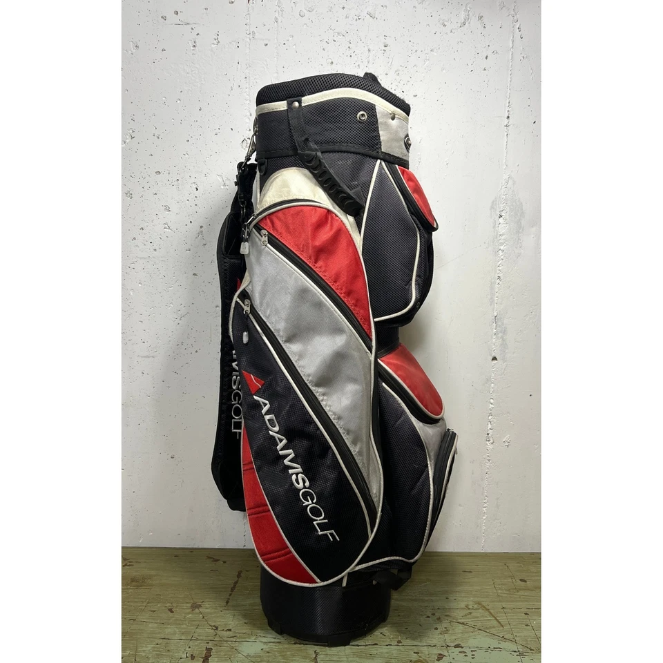 Bolsa de golf Adams Golf IDEA 6 vías divisor soporte transporte ligero negro rojo gris Foto 3 de 4