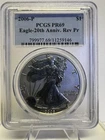 2006 P American Silver Eagle Reverse Proof PCGS PR69 20th Anniversary - Toning