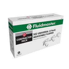 Fluidmaster Performax 2-in Vinyl Universal Toilet Flapper pack 3